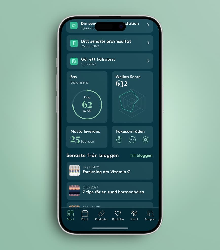 Apputveckling din profil Wellon
