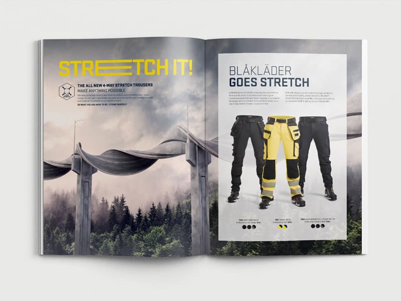 Blåkläder stretch it - kampanj av Brainforest