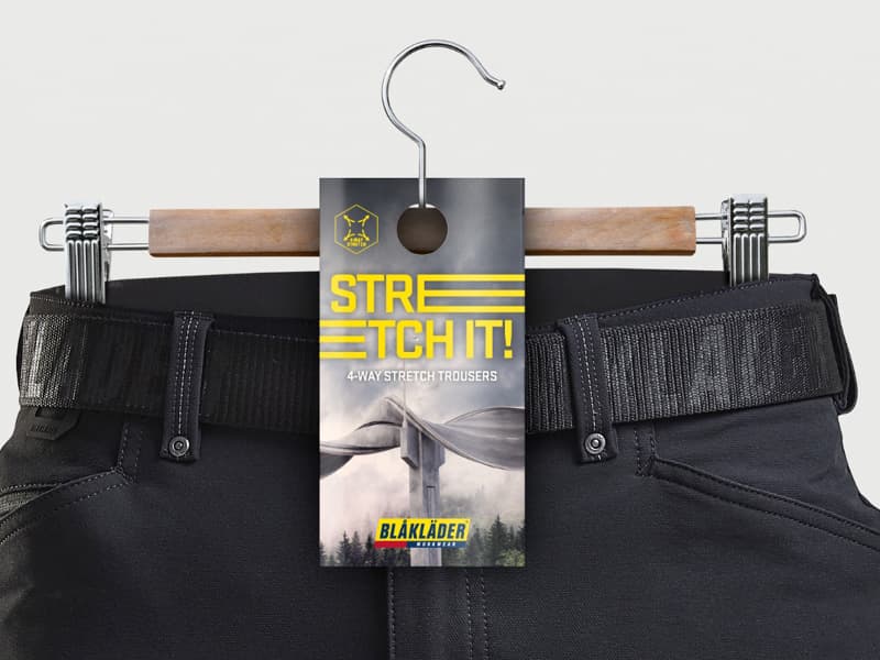 Blåkläder stretch it - kampanj av Brainforest
