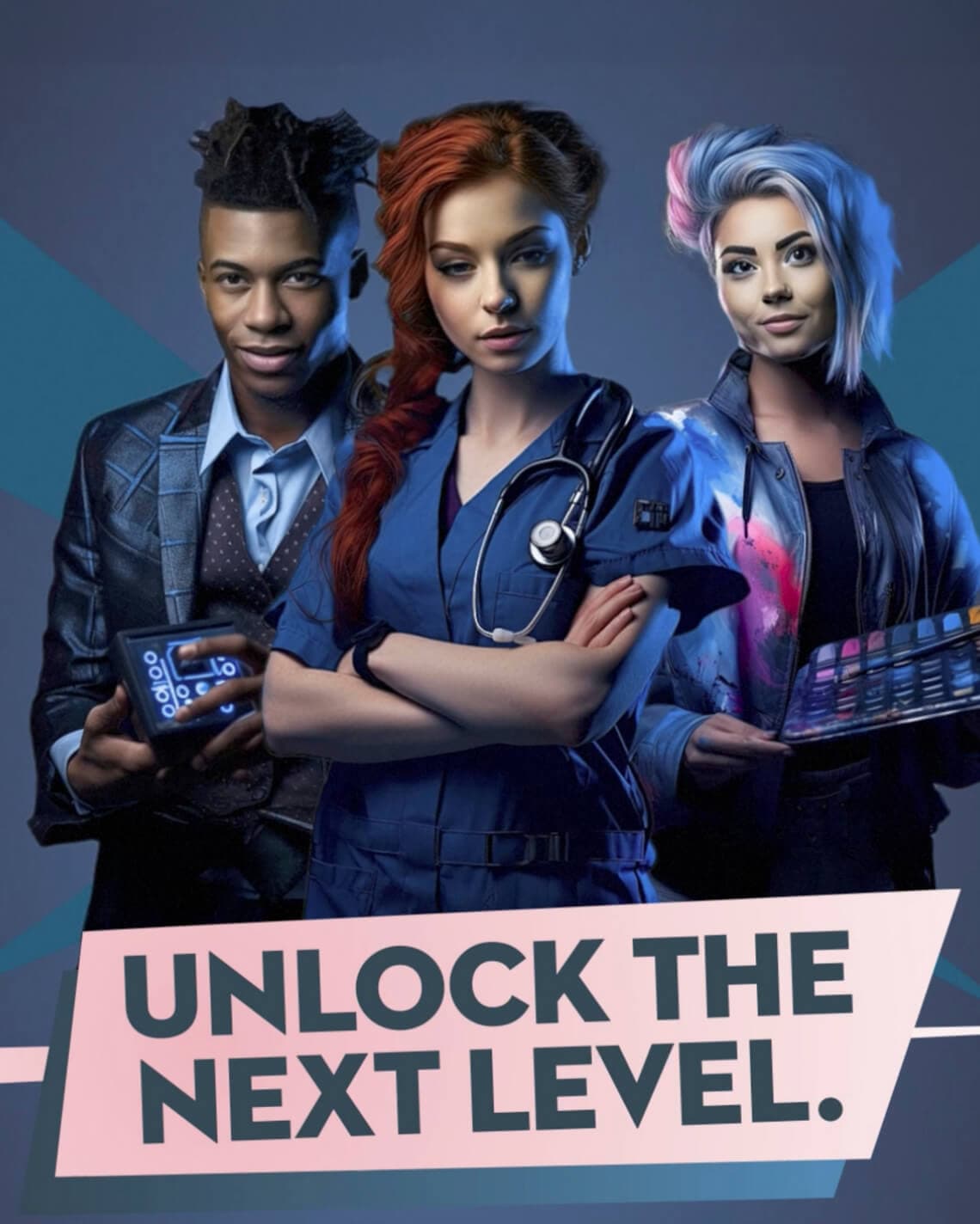 Banner design - AI koncept av Brainforest får elever att välja rätt