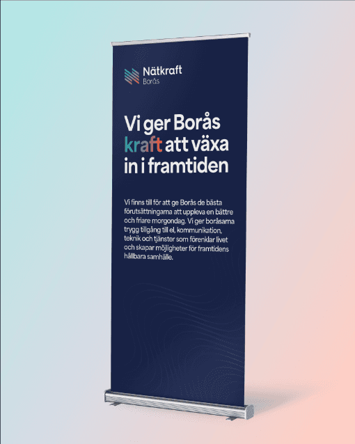 Grafisk design vepa Nätkraft Borås av Brainforest